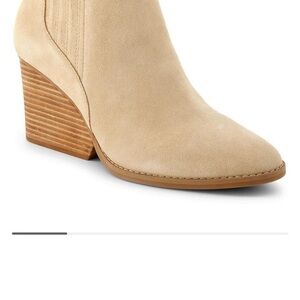 Toms Women's Cream Heeled Boots